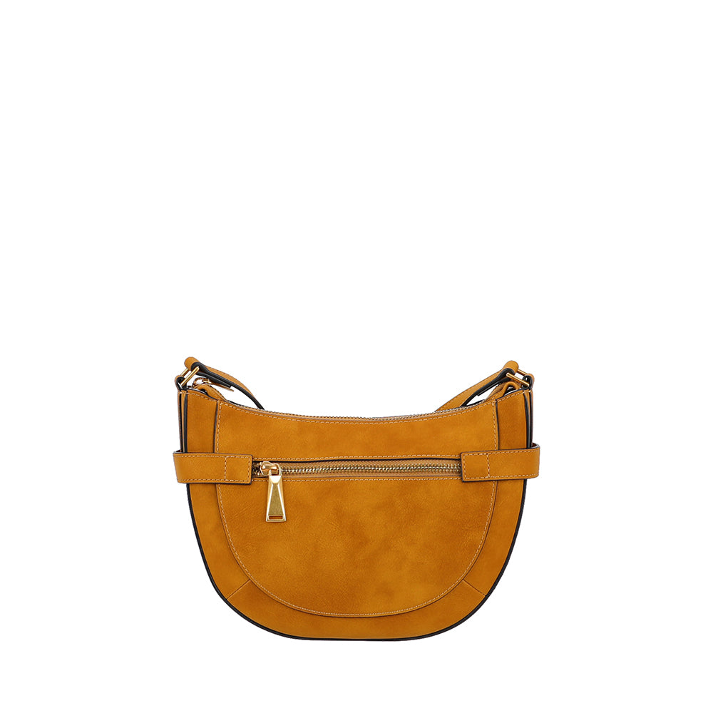 Sac bandoulière croûte de cuir Madelena
