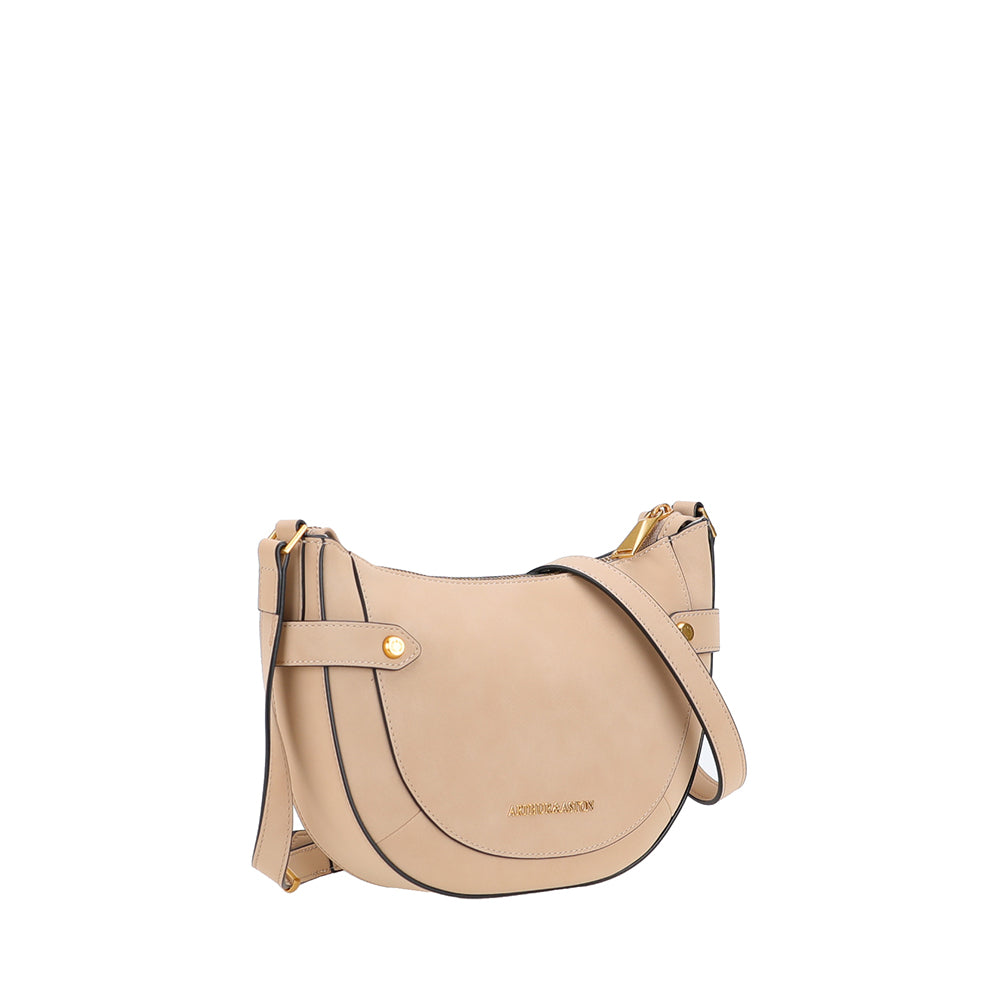 Sac bandoulière croûte de cuir Madelena