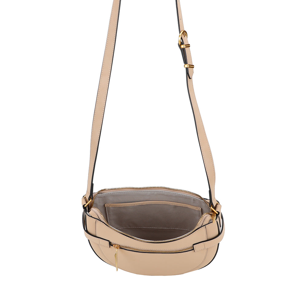 Sac bandoulière croûte de cuir Madelena