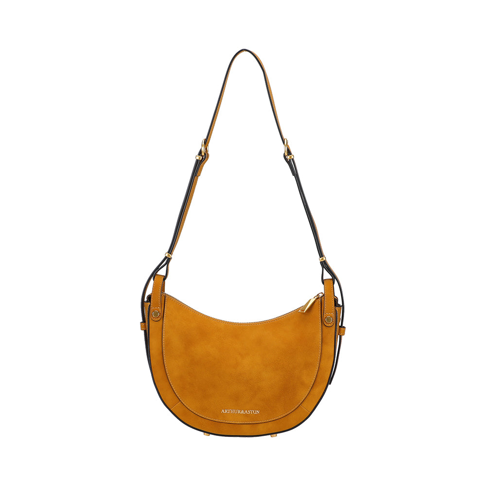 Sac épaule bandoulière croûte de cuir Madelena