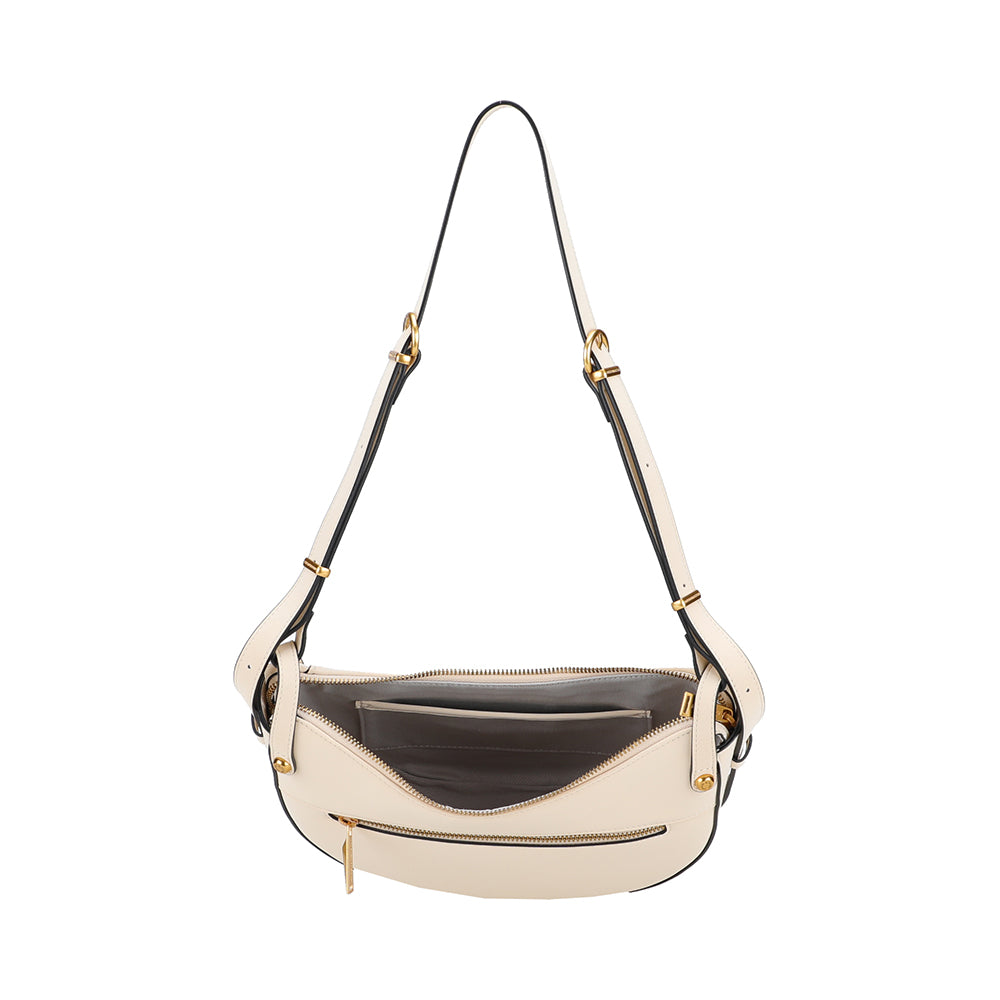 Sac épaule bandoulière croûte de cuir Madelena