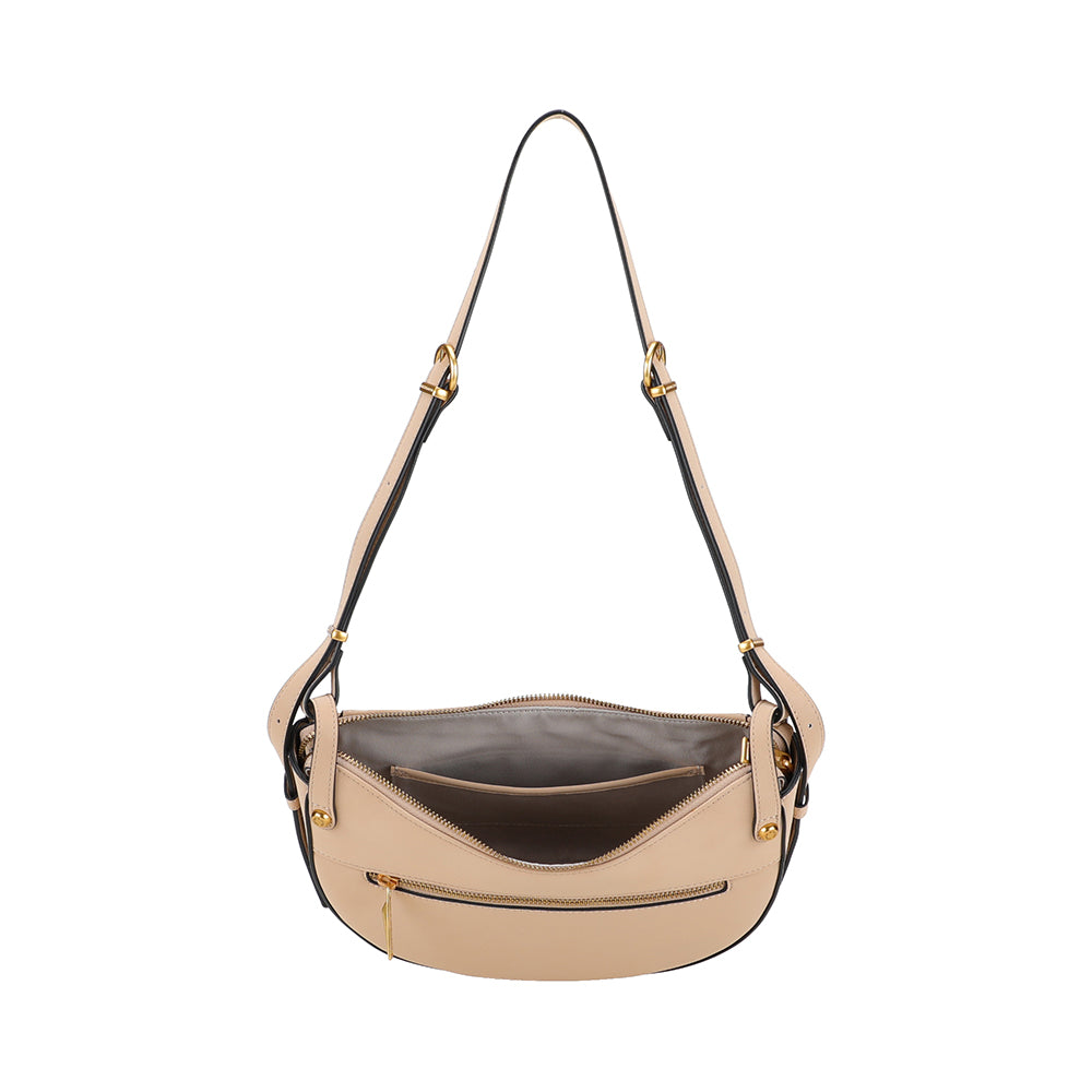 Sac épaule bandoulière croûte de cuir Madelena