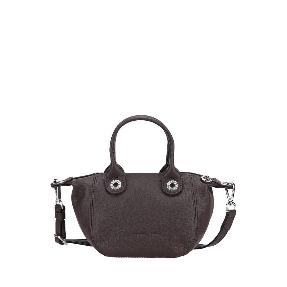 Mini sac cabas Louisa en cuir