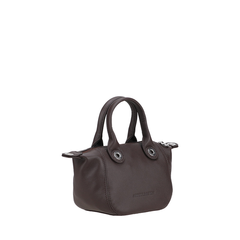 Mini sac cabas Louisa en cuir