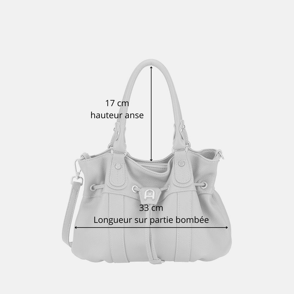 M Camille leather shoulder bag