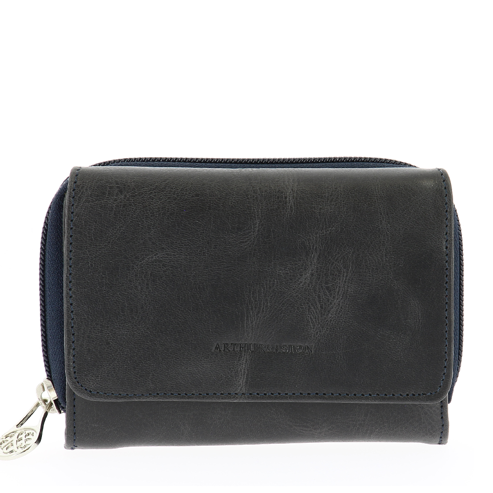 Porte-monnaie et cartes en cuir huilé Rose