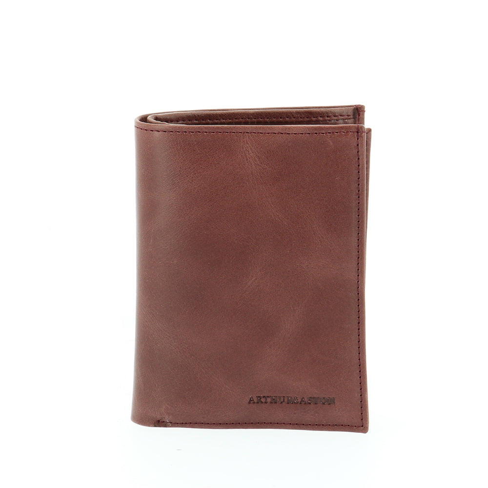 Portefeuille Rose en cuir