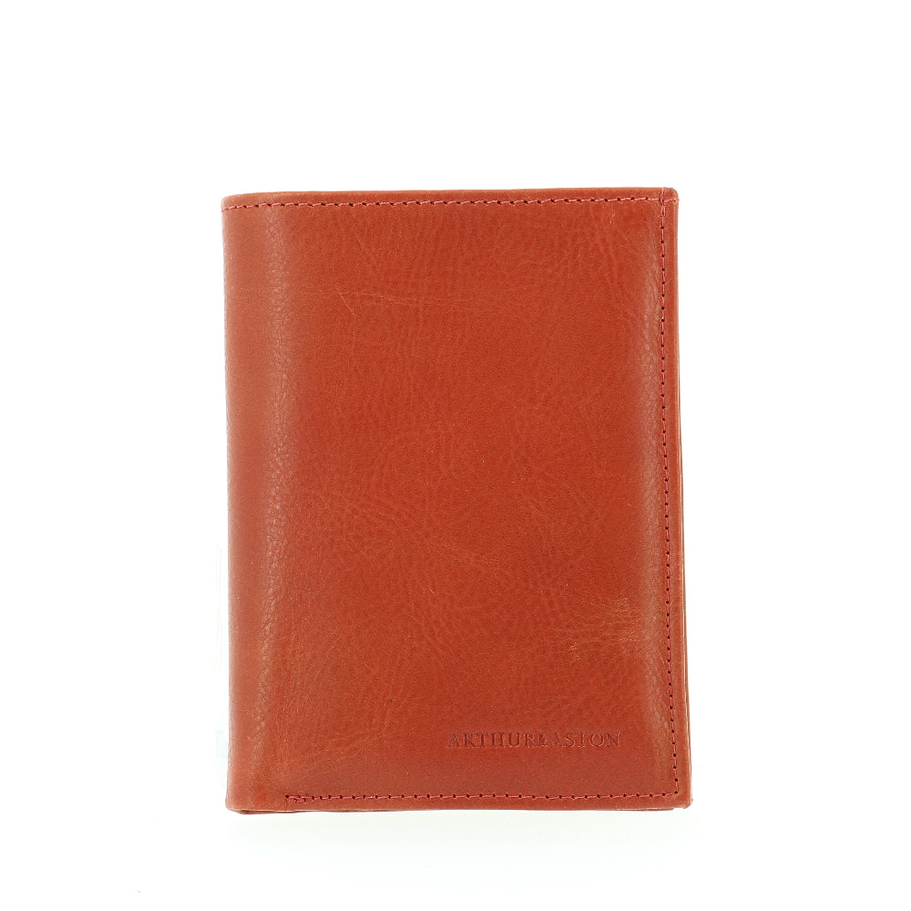 Portefeuille Rose en cuir