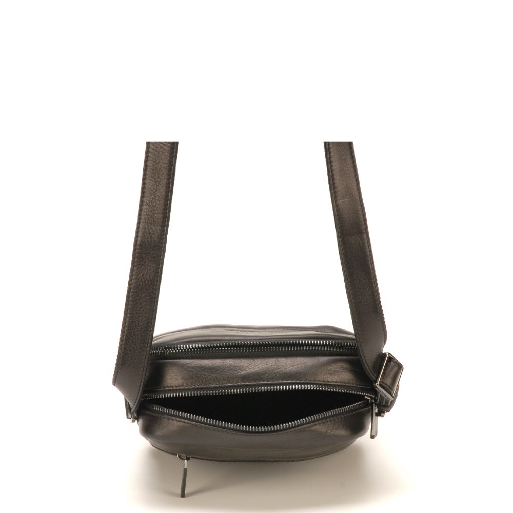 Sac travers Pablo en cuir plongé