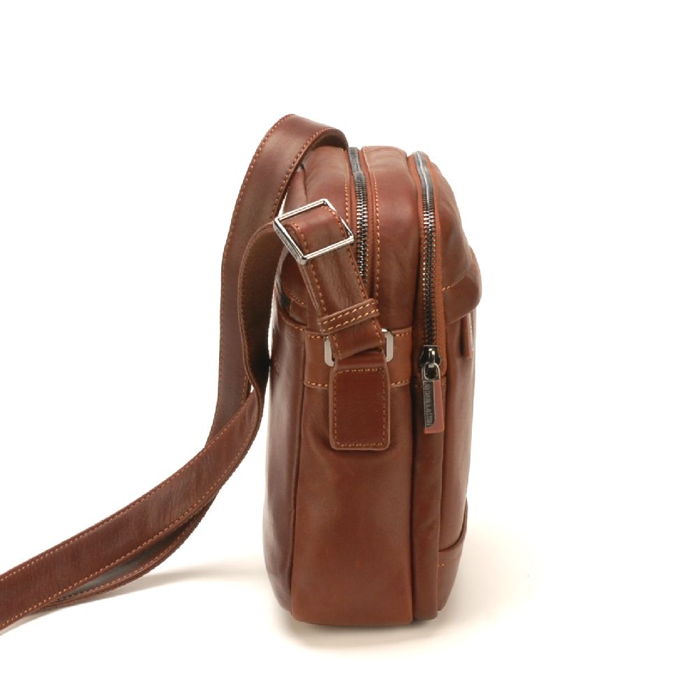 Sac travers Pablo en cuir plongé