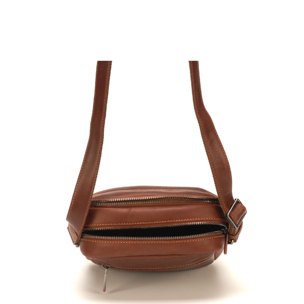 Sac travers Pablo en cuir plongé