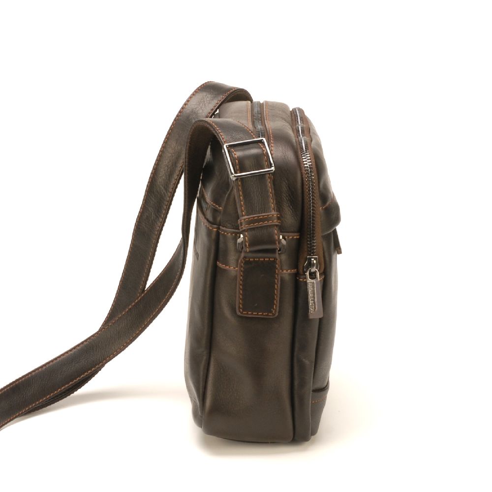 Sac travers Pablo en cuir plongé