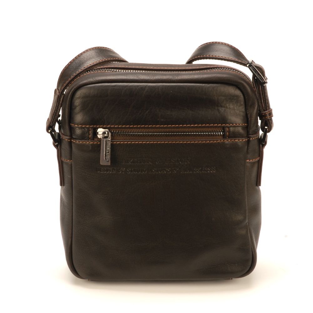 Sac travers Pablo en cuir plongé