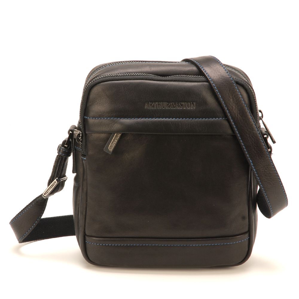 Sac travers Pablo en cuir plongé