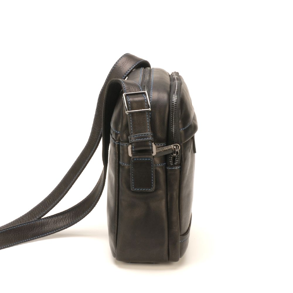 Sac travers Pablo en cuir plongé