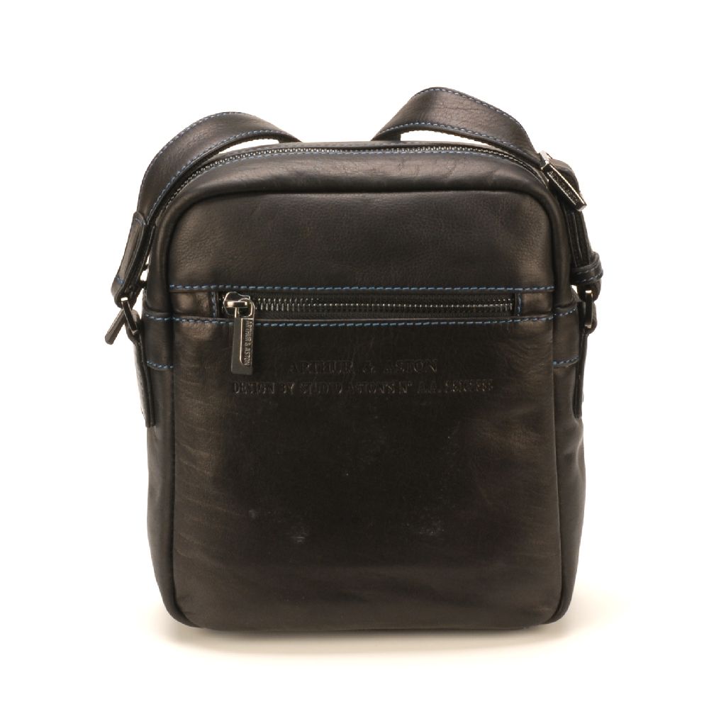 Sac travers Pablo en cuir plongé