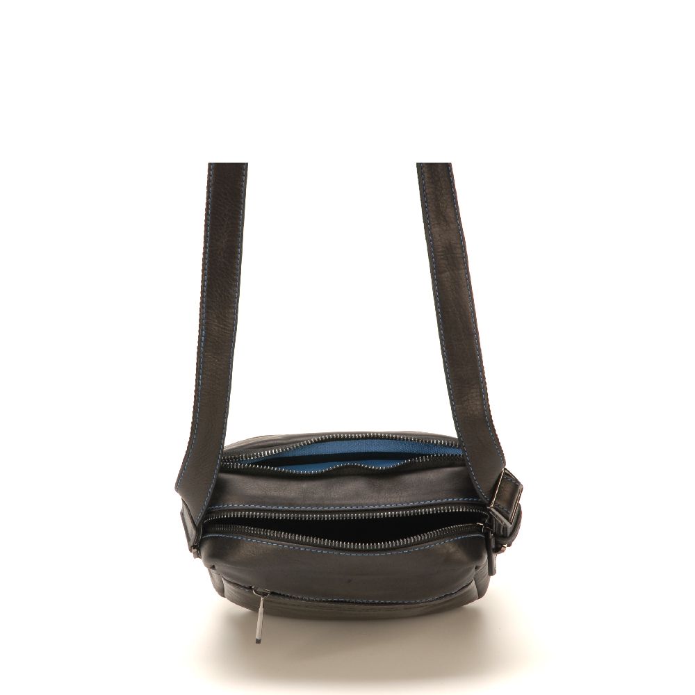 Sac travers Pablo en cuir plongé
