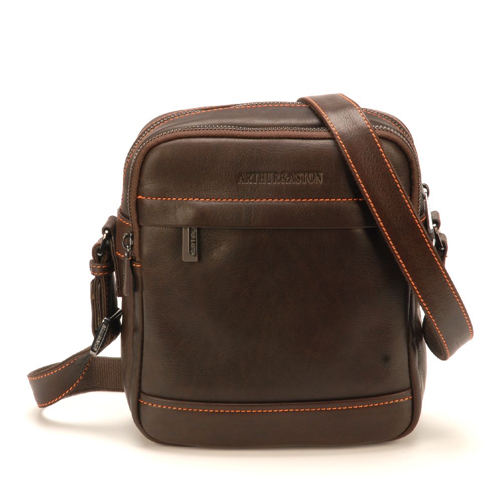 Sac travers Pablo en cuir plongé