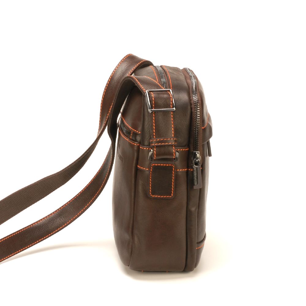 Sac travers Pablo en cuir plongé