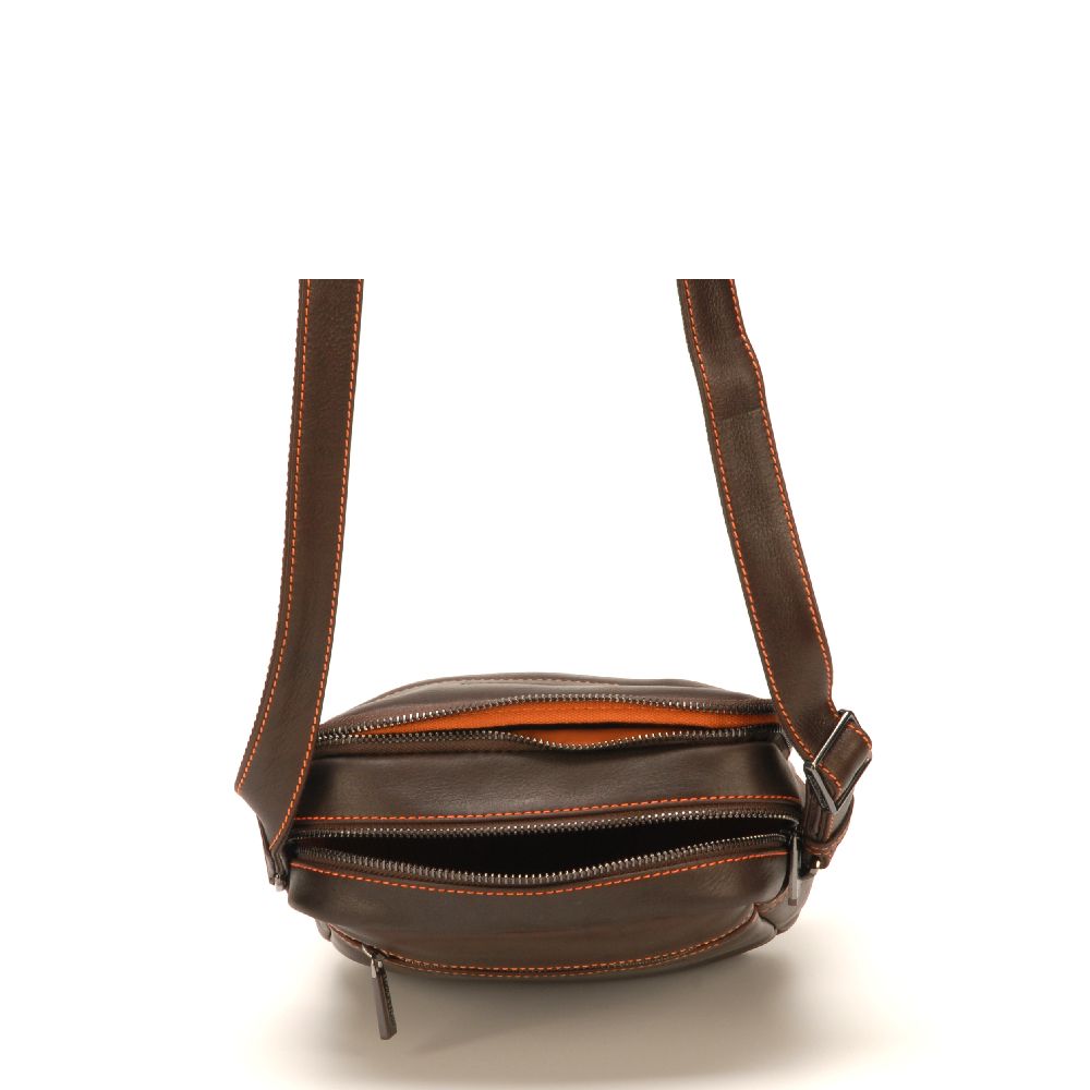 Sac travers Pablo en cuir plongé