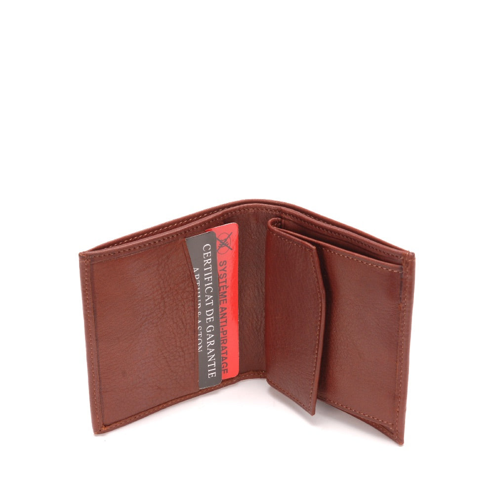 Porte-monnaie et cartes Pablo cuir plongé