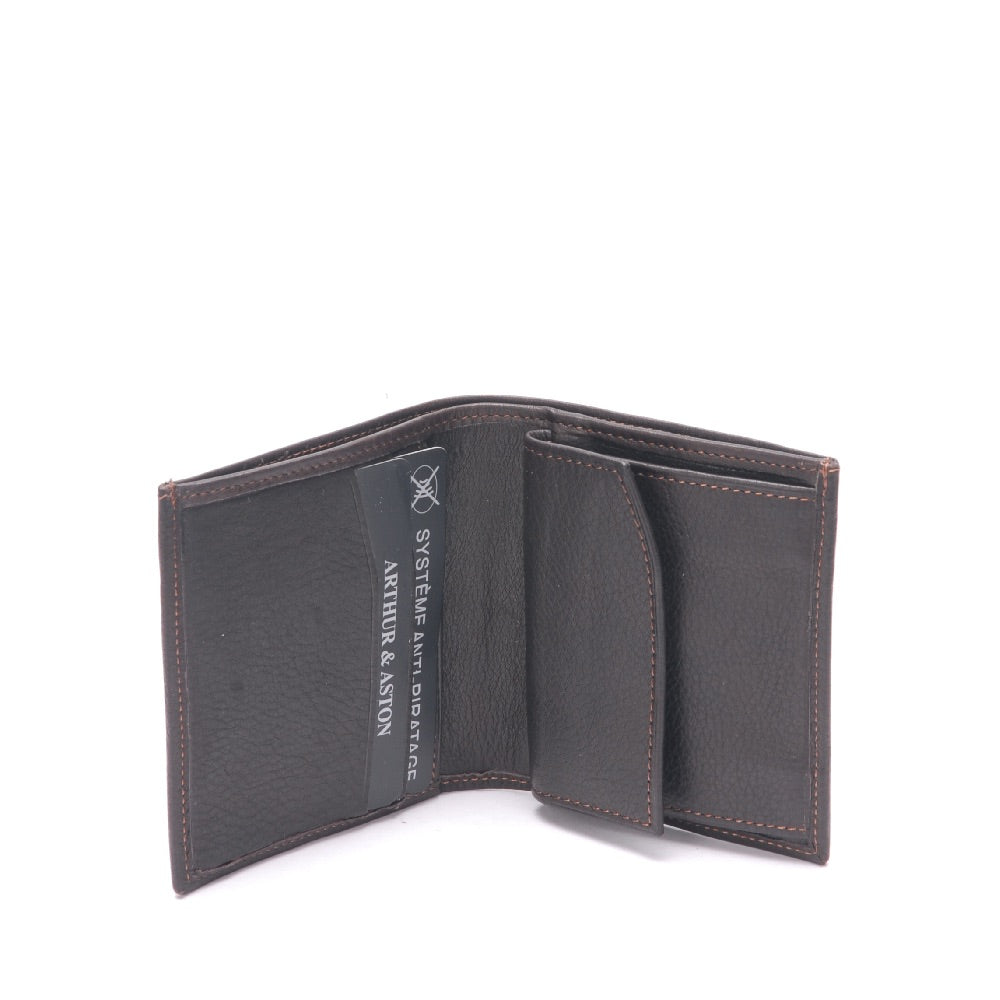 Porte-monnaie et cartes Pablo cuir plongé
