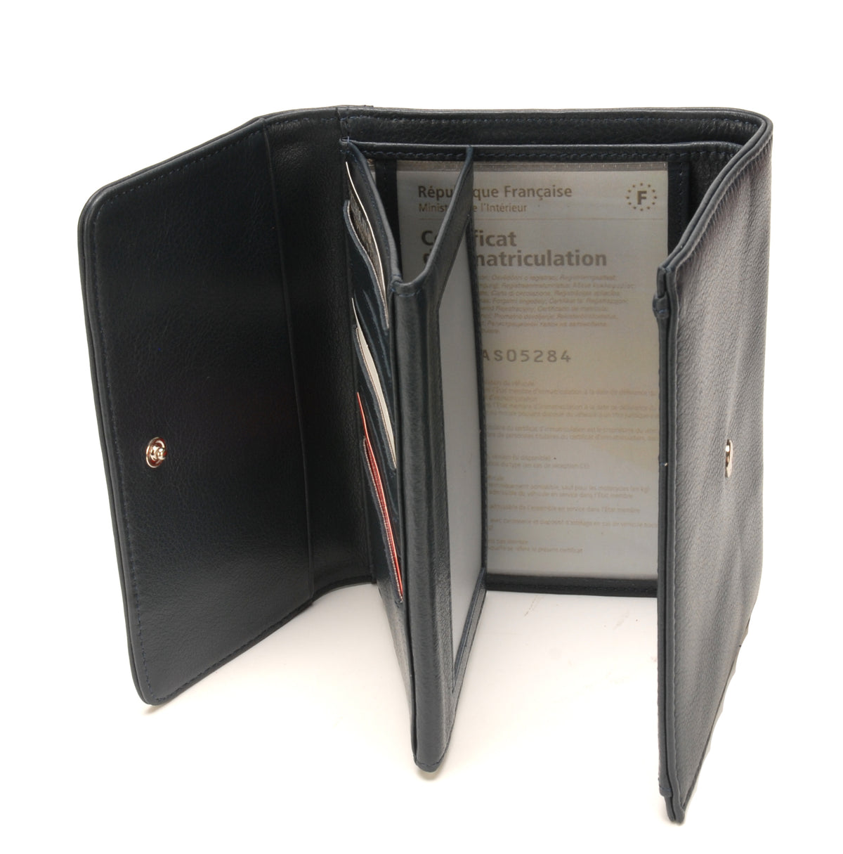 Célia leather paper holder
