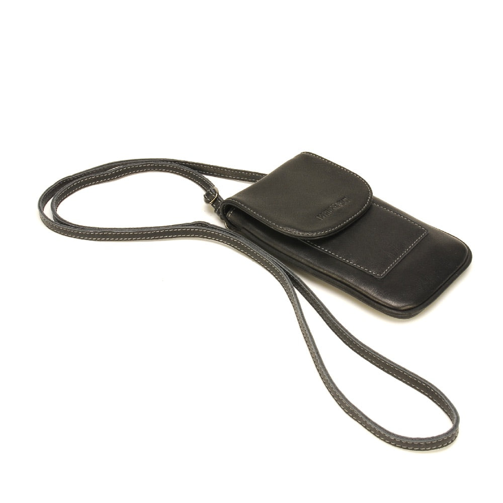 Pochette téléphone bandoulière Johany cuir