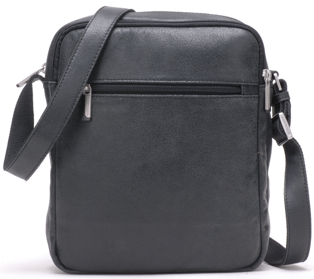 Large Cristiano leather destroyed crossbody bag