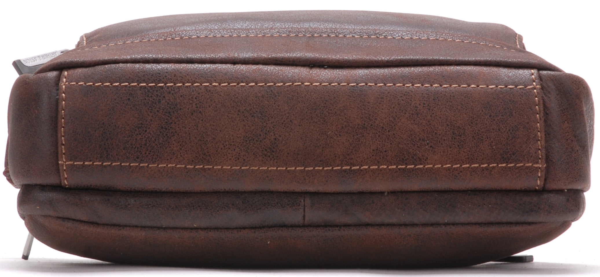 Cristiano destroyed leather crossbody bag