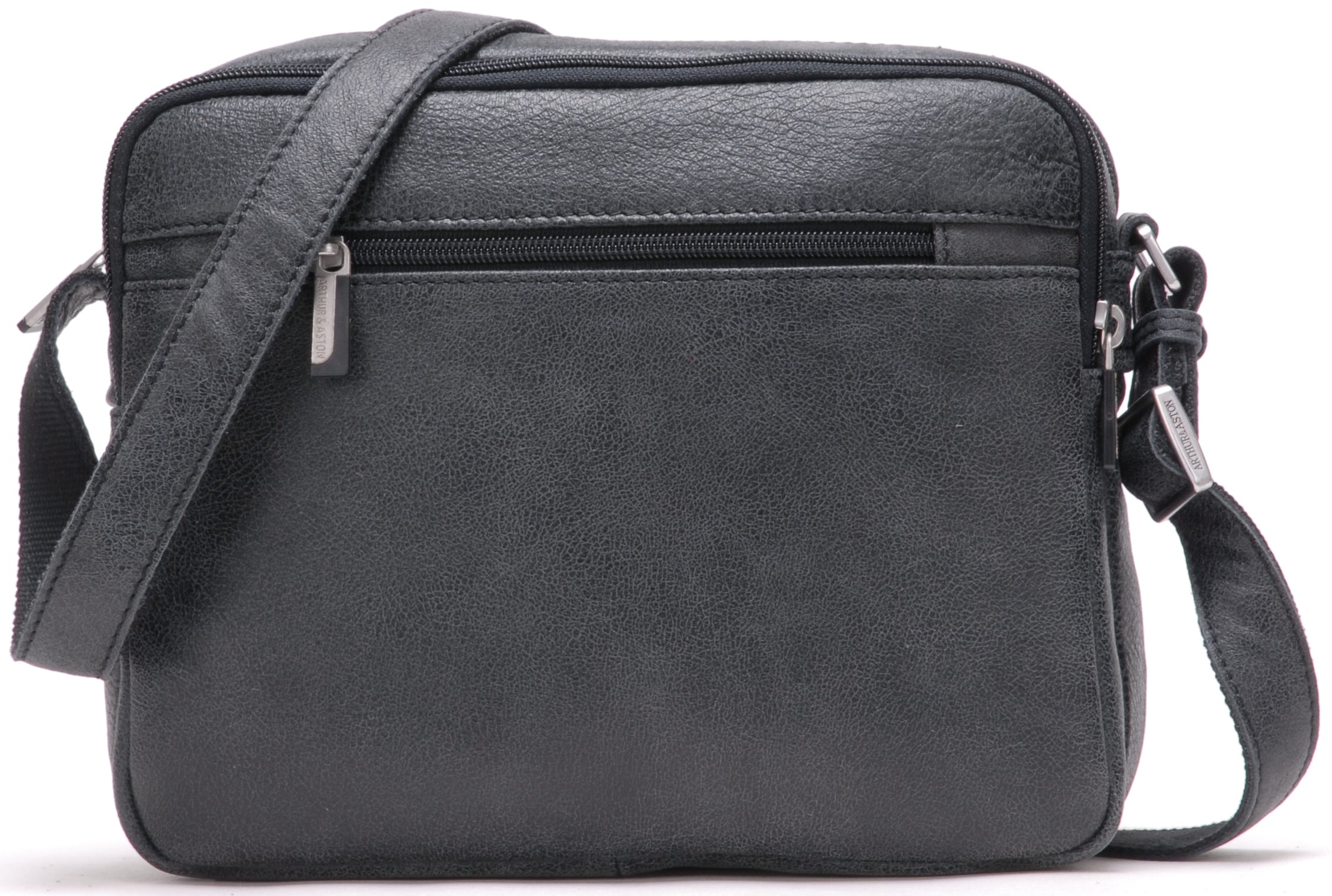 Cristiano destroyed leather crossbody bag