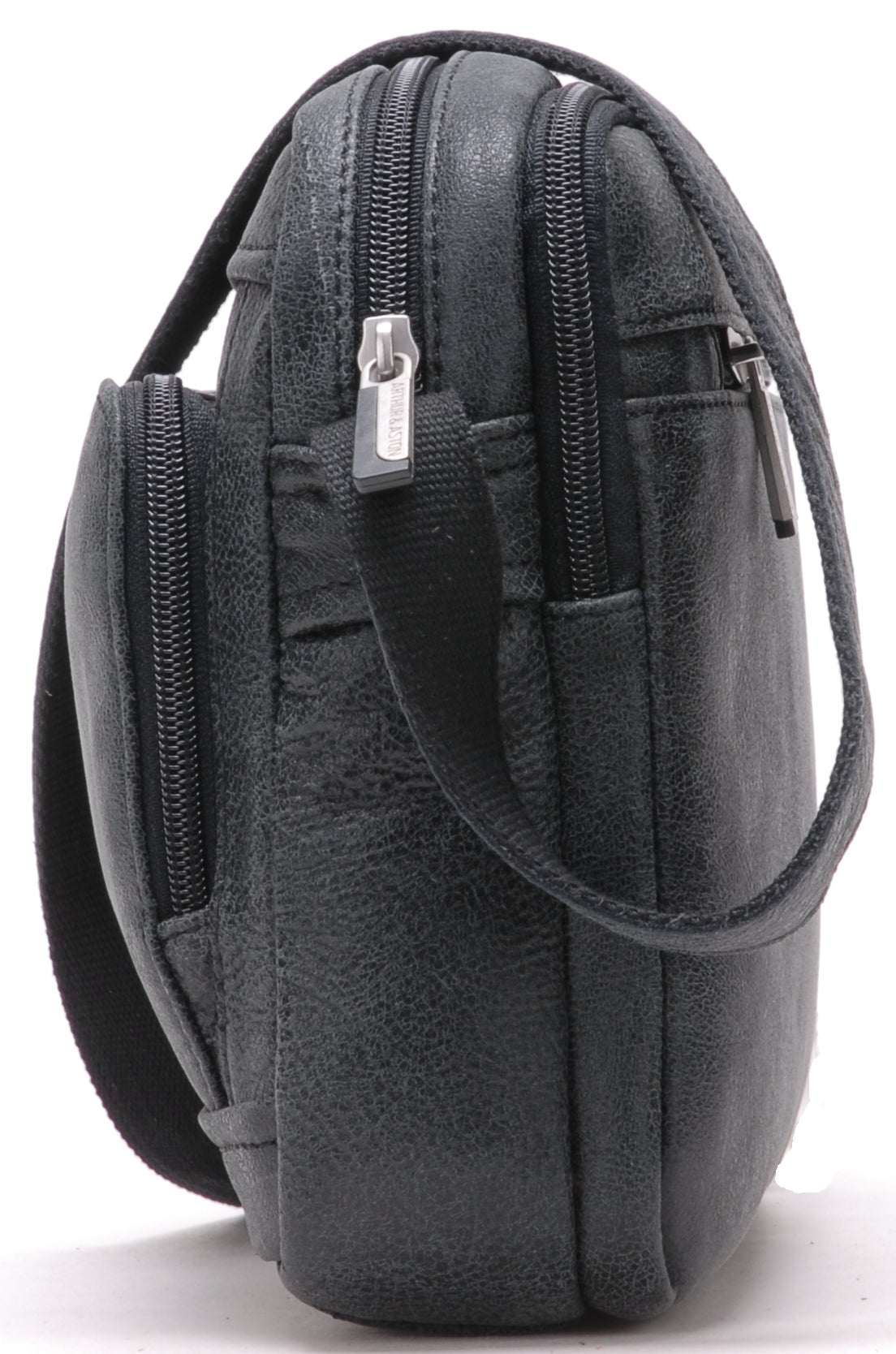Cristiano destroyed leather crossbody bag