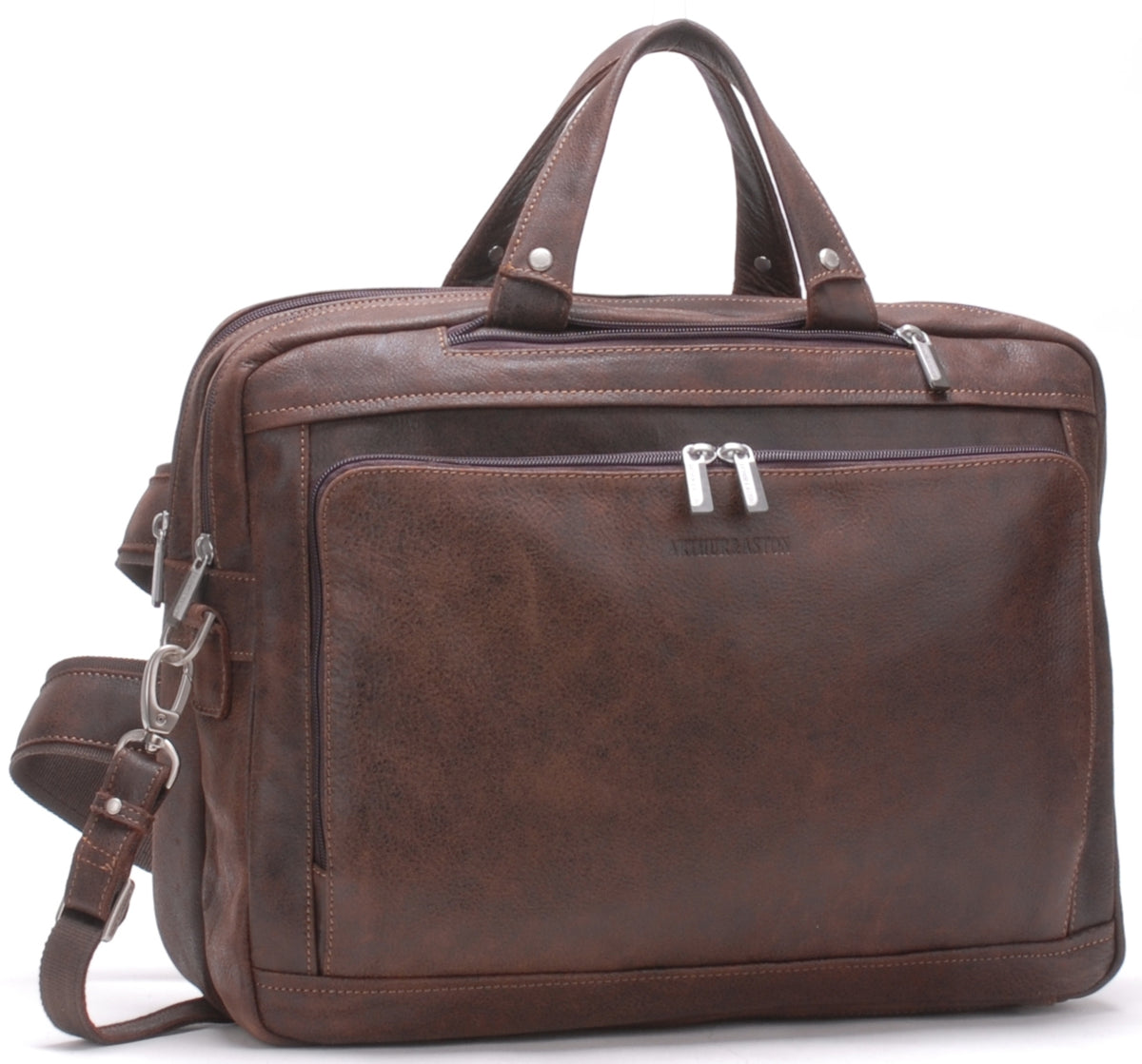 Cristiano 3 in 1 briefcase destroyed leather