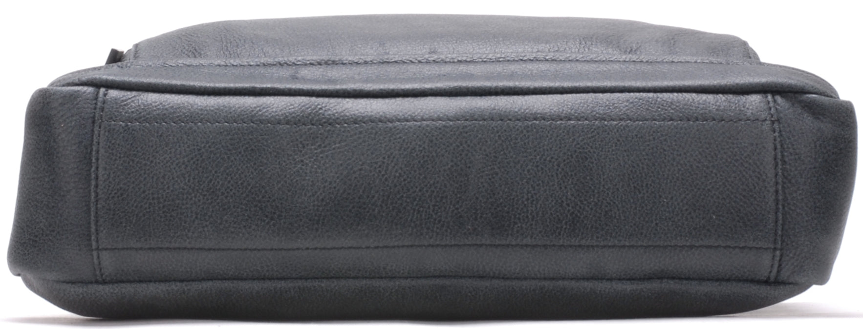 Cristiano destroyed leather satchel bag