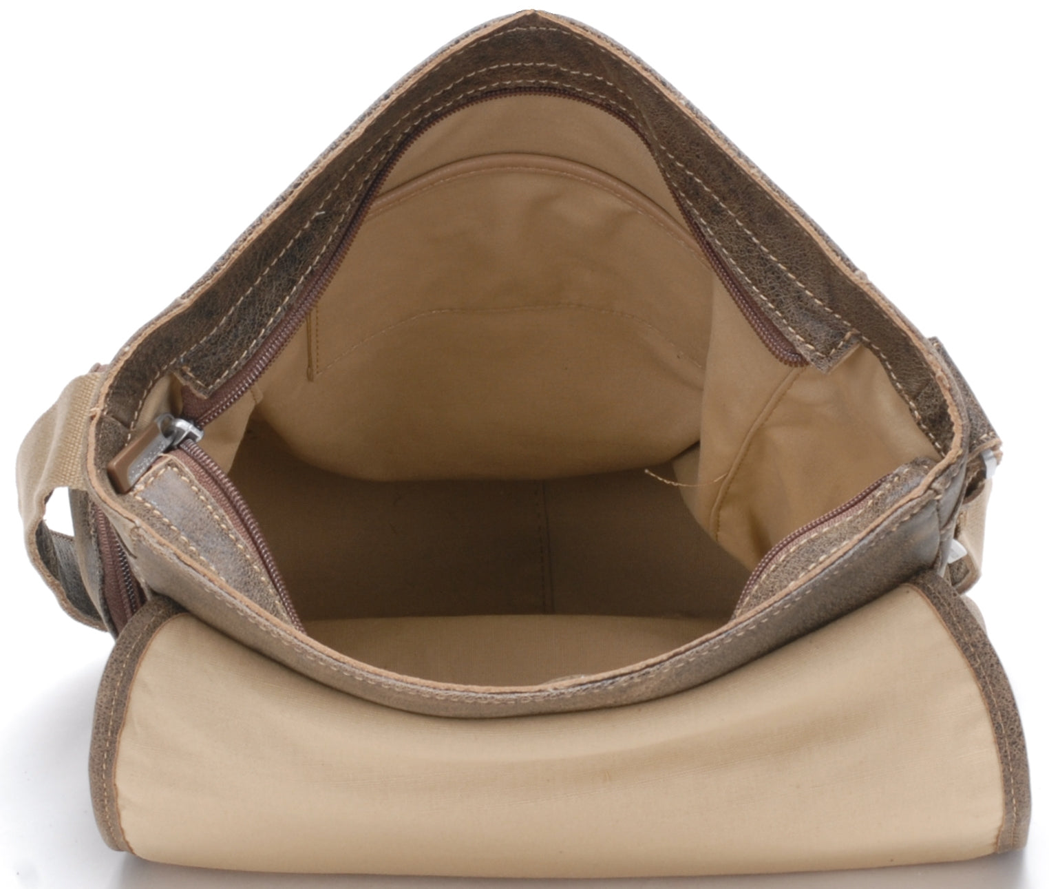 Cristiano destroyed leather crossbody bag