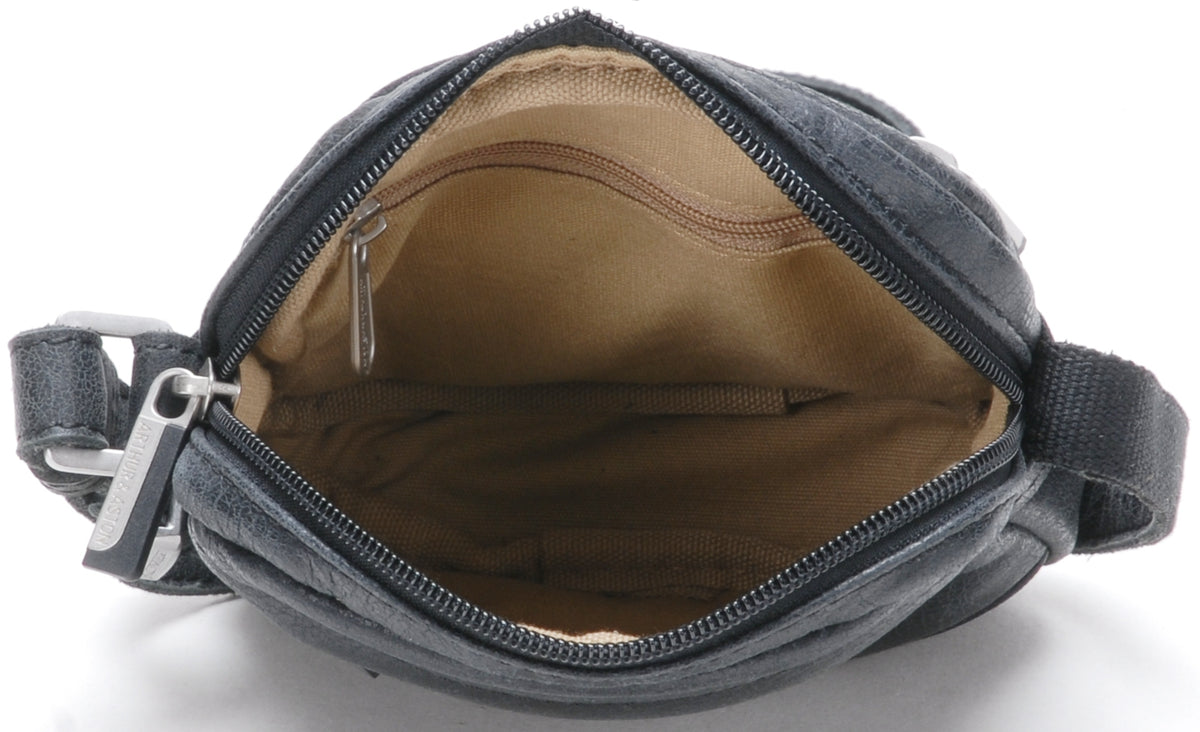 Cristiano small model crossbody bag in destroyed leather