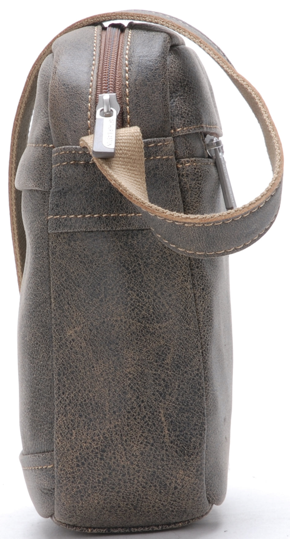 Cristiano destroyed leather crossbody bag, small model