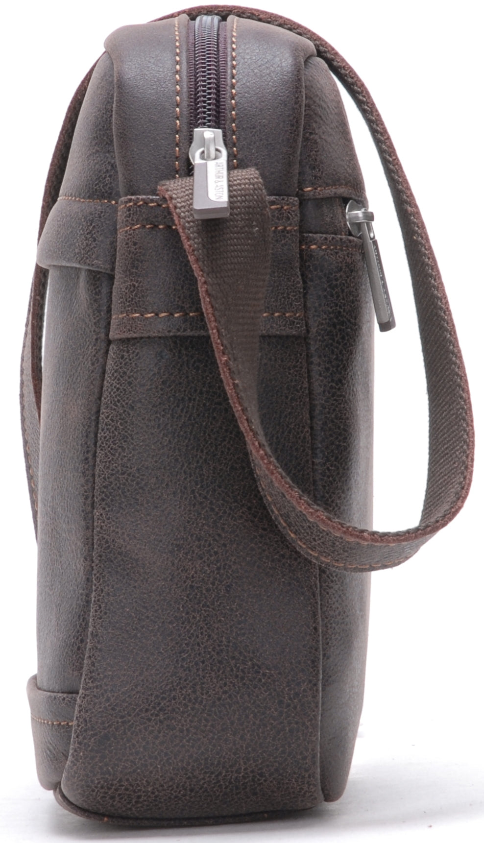 Cristiano destroyed leather crossbody bag, small model