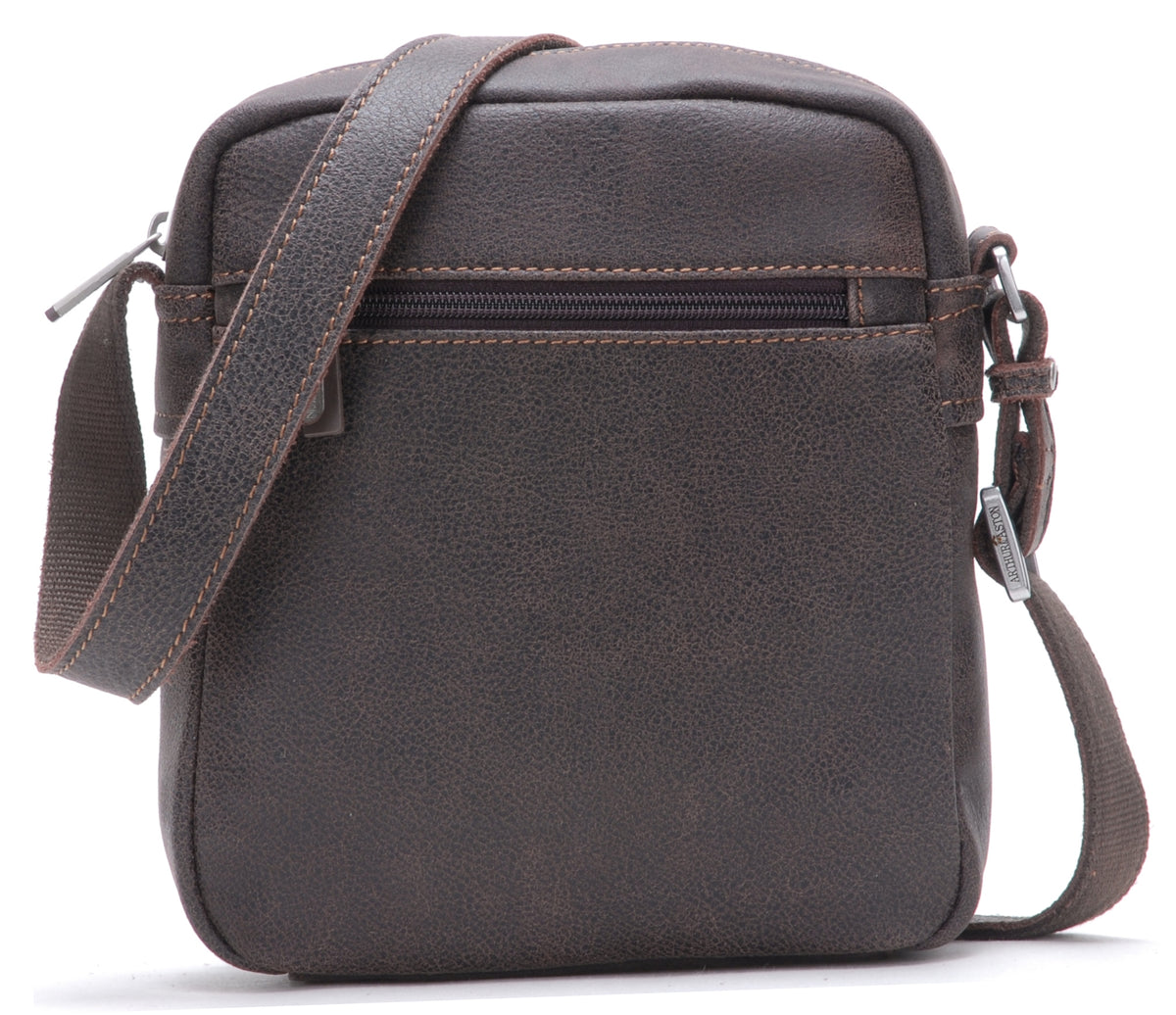 Cristiano destroyed leather crossbody bag, small model