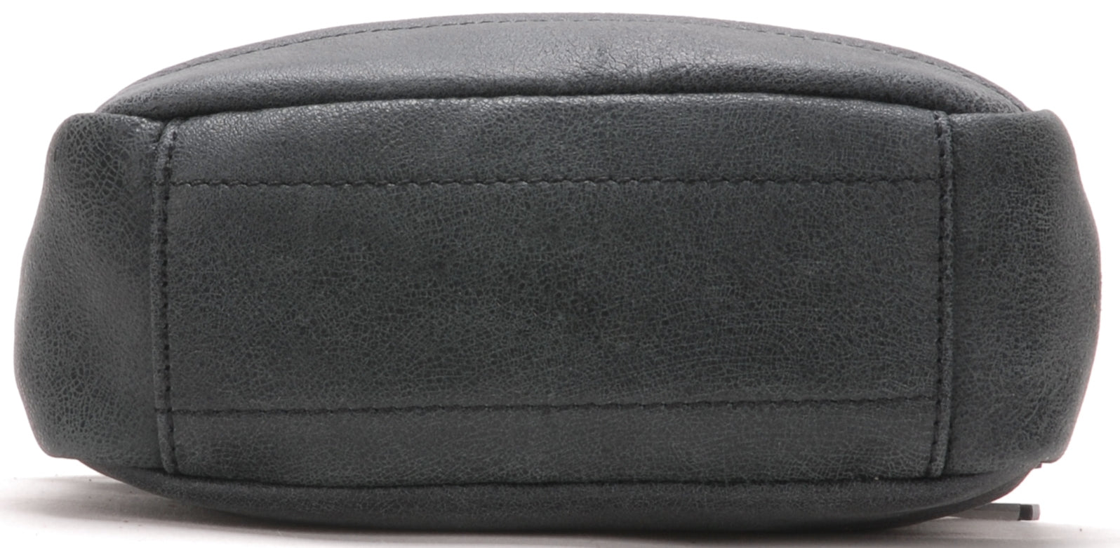 Cristiano destroyed leather crossbody bag, small model