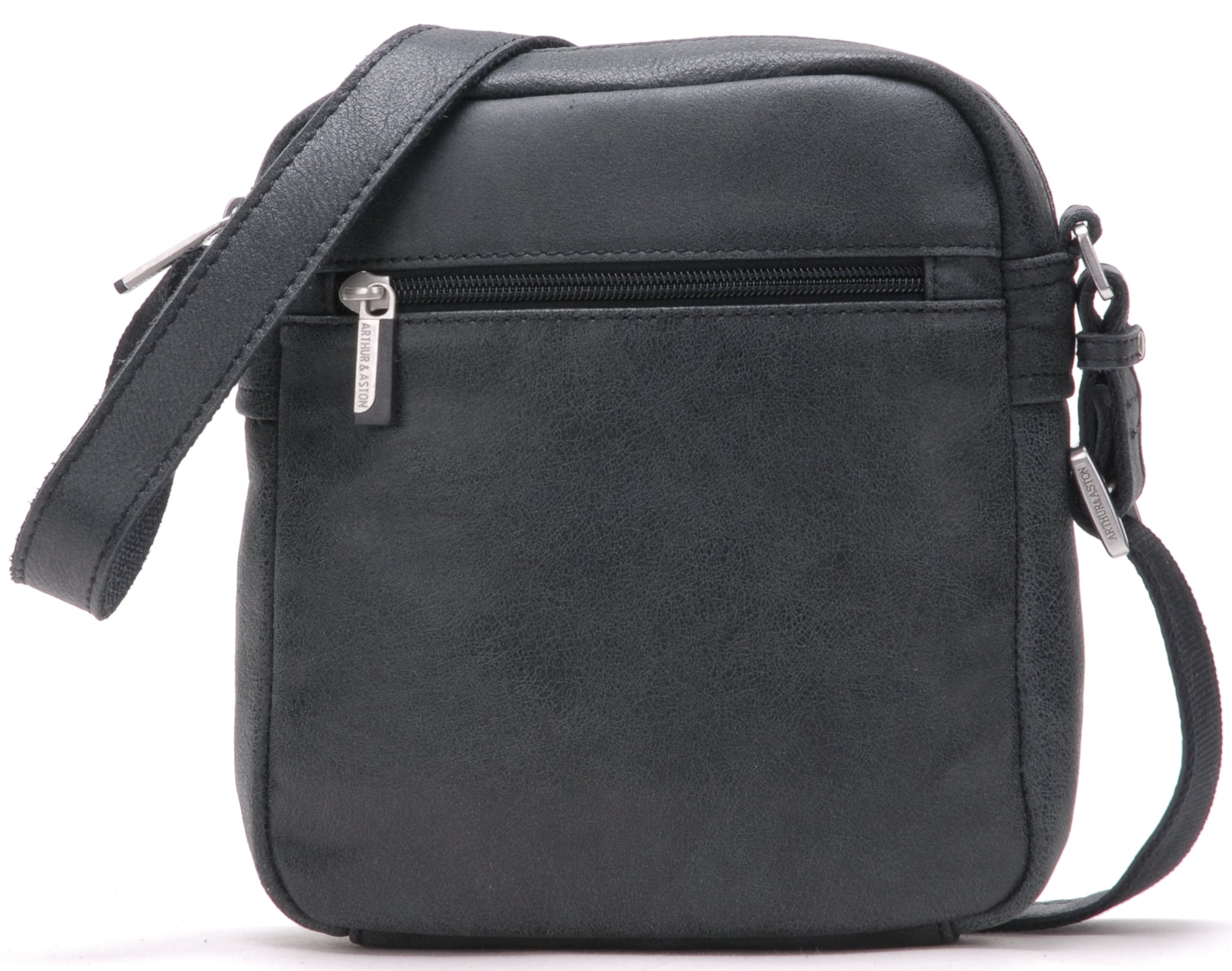 Cristiano destroyed leather crossbody bag, small model