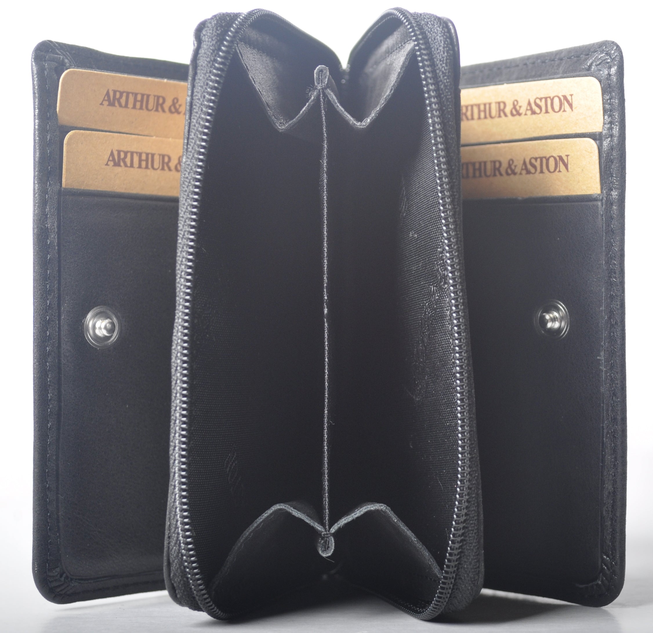 Oiled Leather Wallet and Card Holder Pink