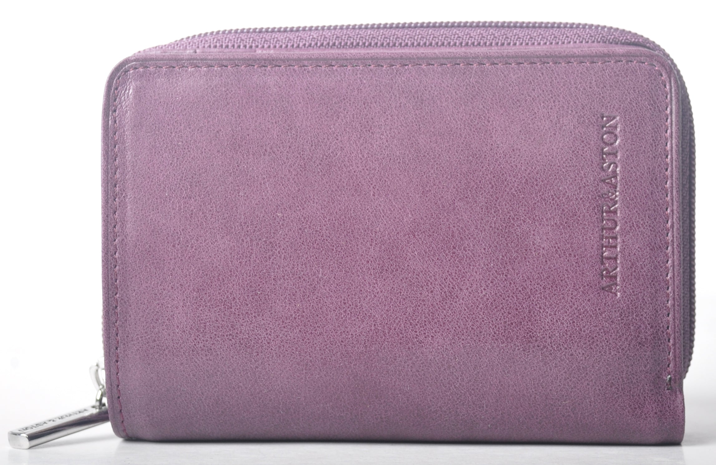 Oiled Leather Wallet and Card Holder Pink
