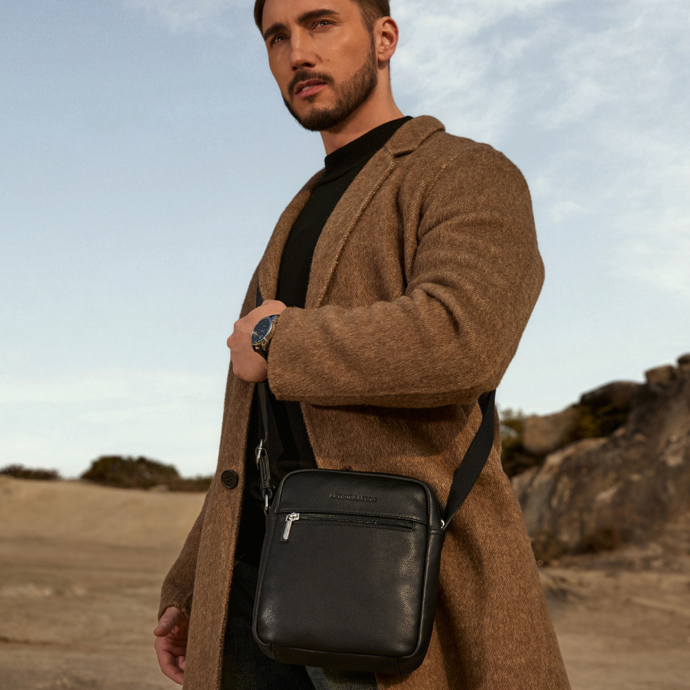 Sac travers grand modèle cuir Dorian