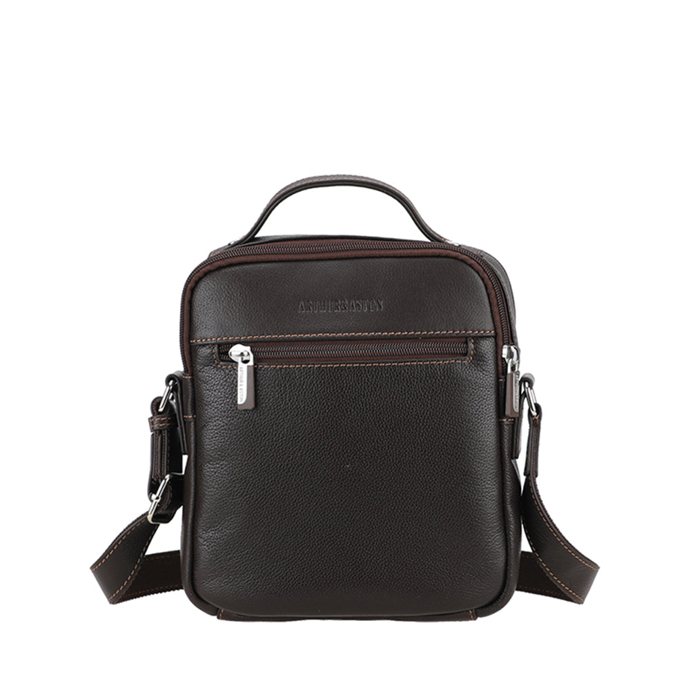 Dorian medium leather satchel
