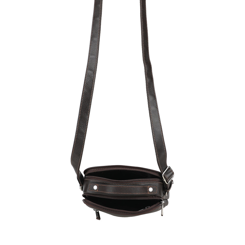 Dorian medium leather satchel