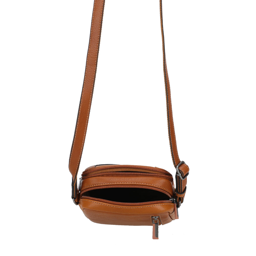 Leon Leather Crossbody Bag