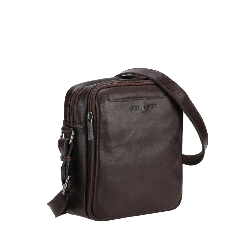 Leon Leather Crossbody Bag