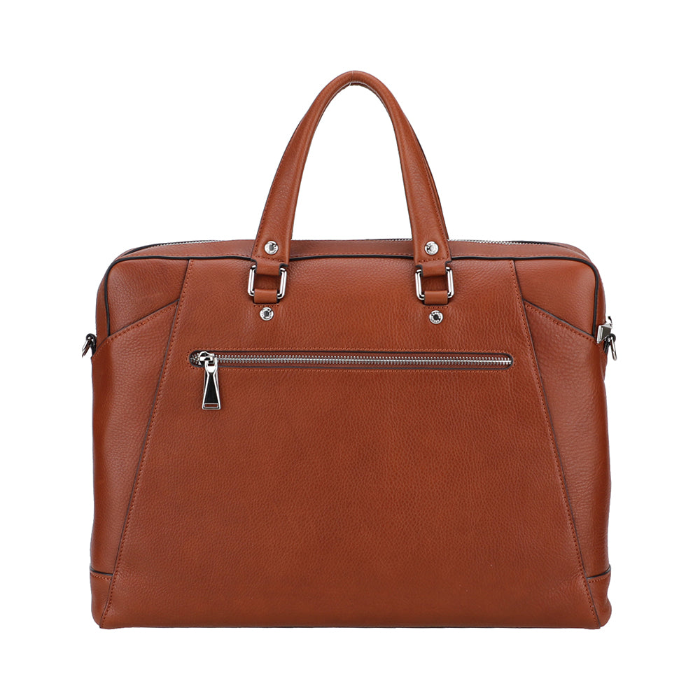 M José leather document holder