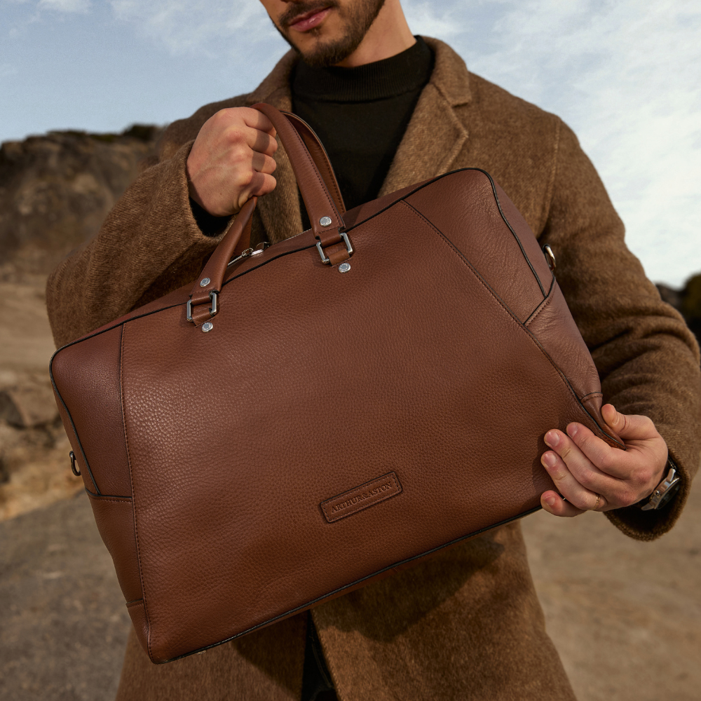 José leather travel bag